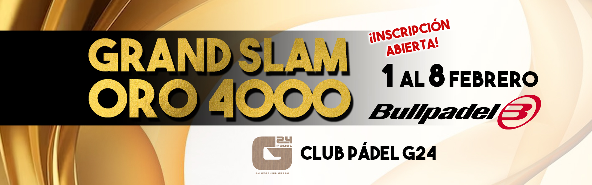 GRAND SLAM ORO 4.000 BULLPADEL FMP - CLUB PÁDEL G24